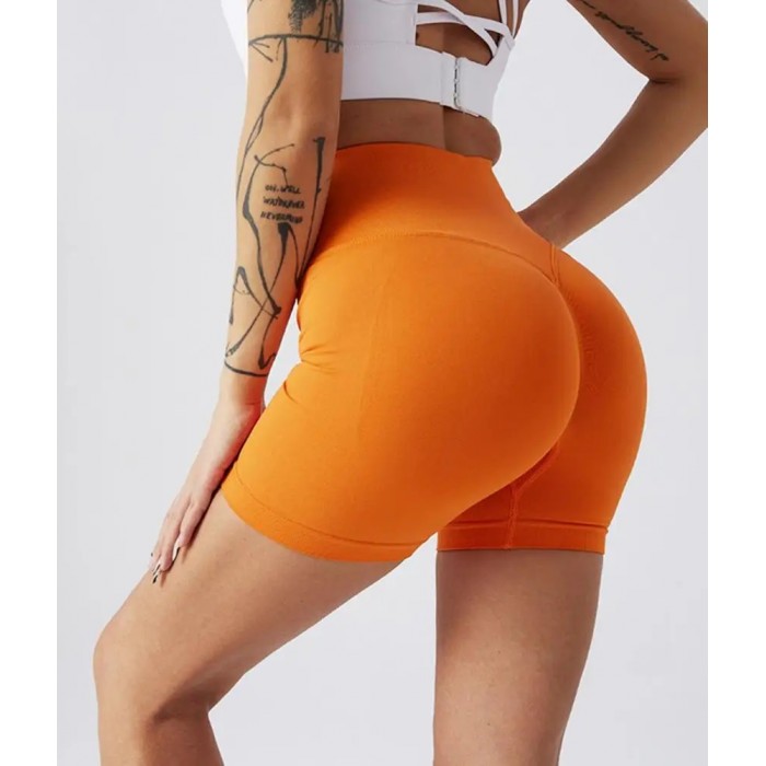 Укорочені шорти безшовні Tracks Shorts PUSH-UP 35 (Orange)